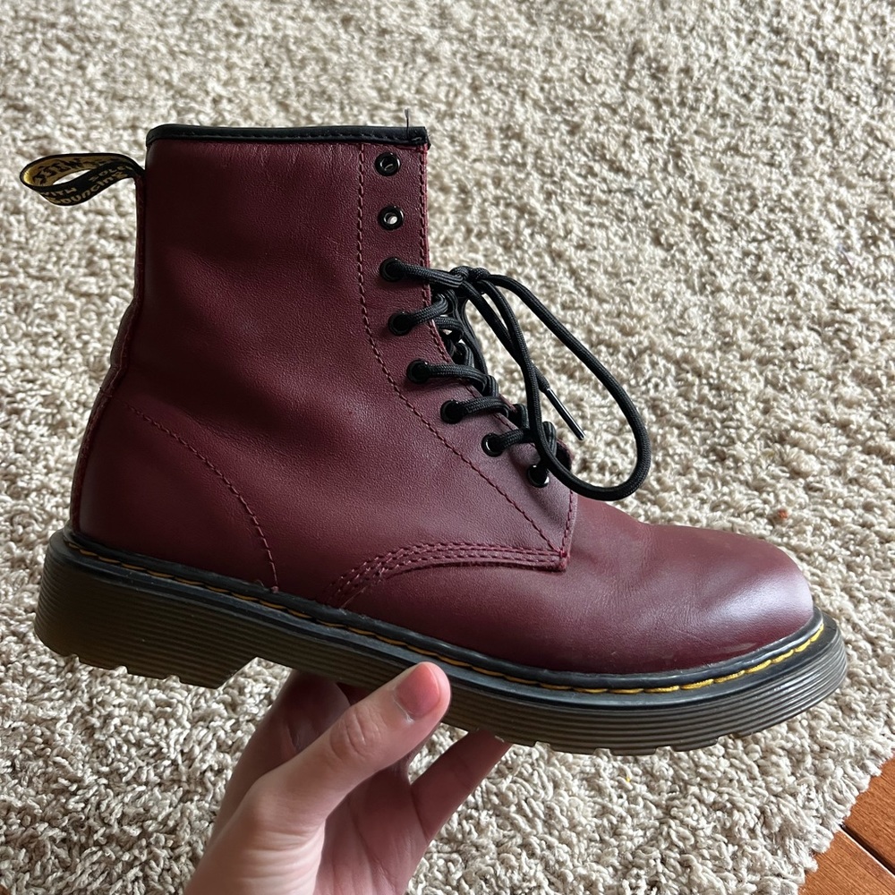 Maroon Dr. Martens